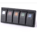 12V- 24V 5 LED Panel de interruptor basculante de barra de color Arb Carling con soporte de clip